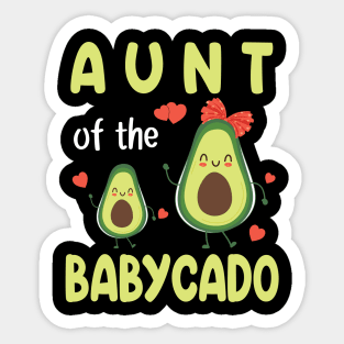 Avocados Dance Together Happy Aunt Of The Babycado Children Sticker